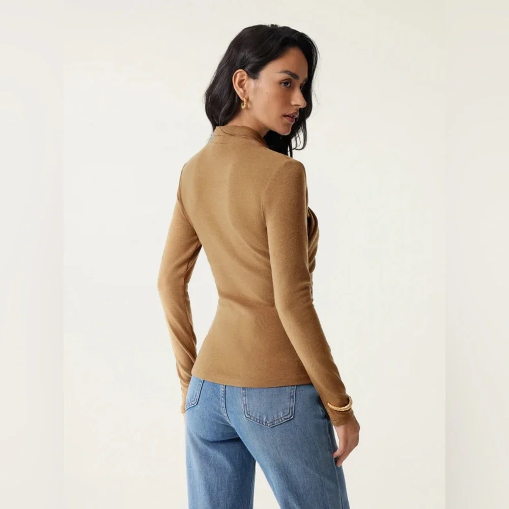 New OGL Surplice Long Sleeve Top Size Large - Picture 7 of 11